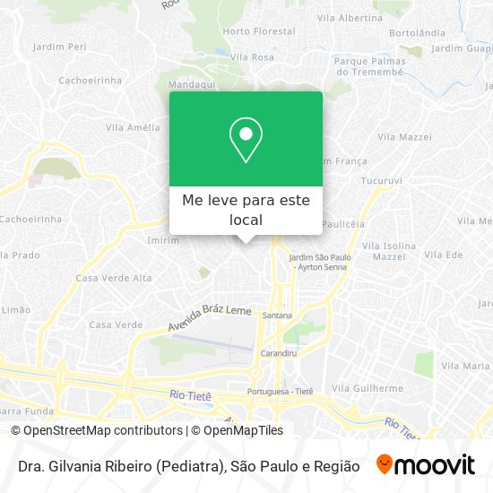 Dra. Gilvania Ribeiro (Pediatra) mapa