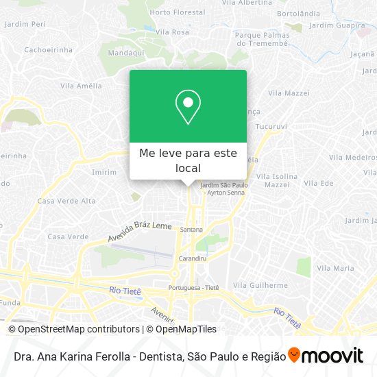 Dra. Ana Karina Ferolla - Dentista mapa