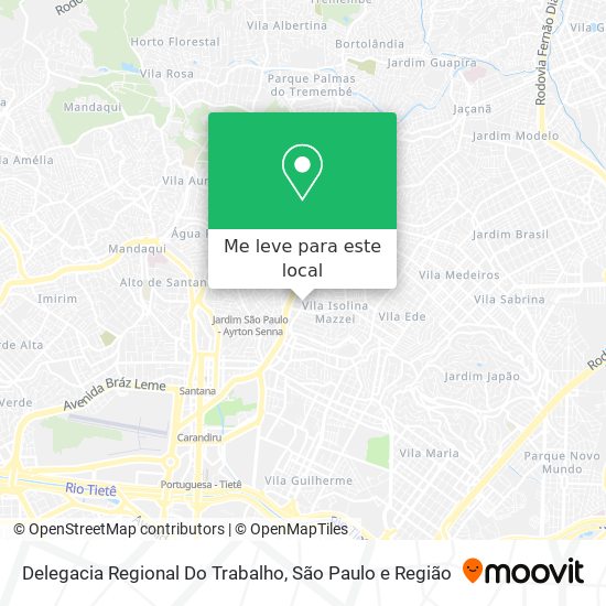 Delegacia Regional Do Trabalho mapa