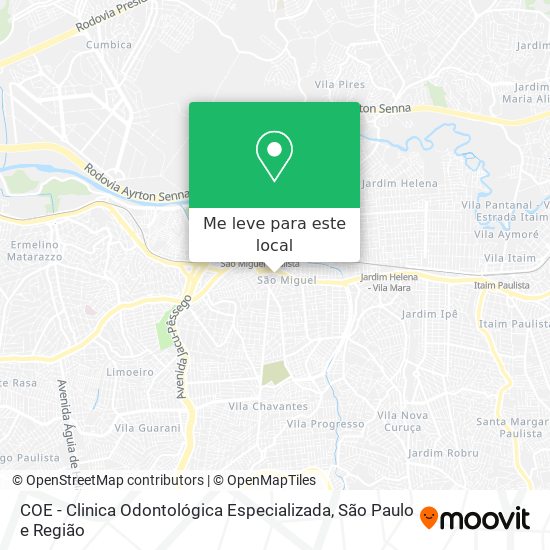 COE - Clinica Odontológica Especializada mapa