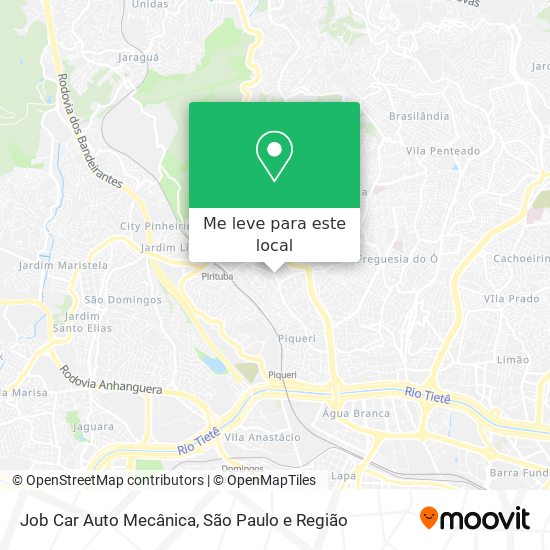 Job Car Auto Mecânica mapa