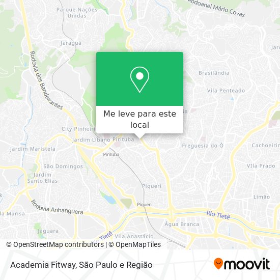 Academia Fitway mapa