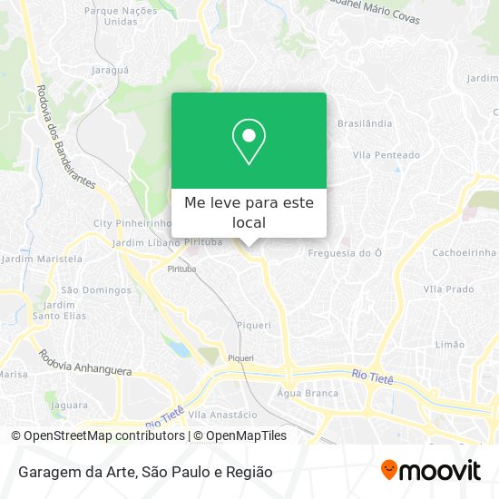 Garagem da Arte mapa