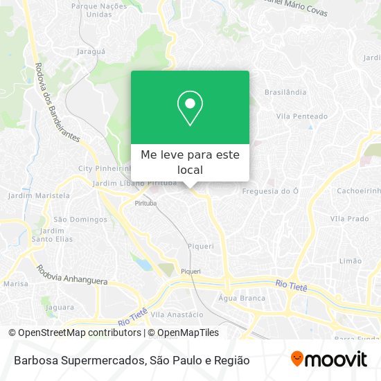 Barbosa Supermercados mapa