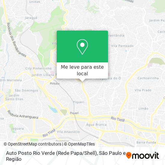 Auto Posto Rio Verde (Rede Papa / Shell) mapa
