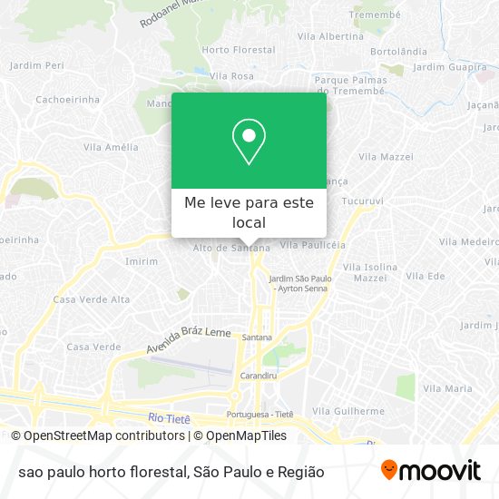 sao paulo horto florestal mapa