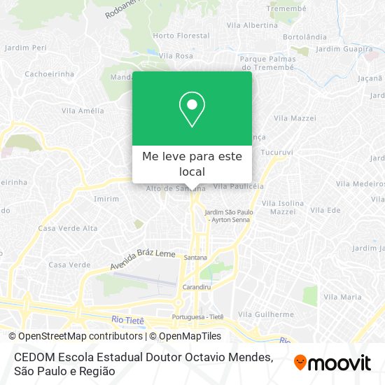 CEDOM Escola Estadual Doutor Octavio Mendes mapa