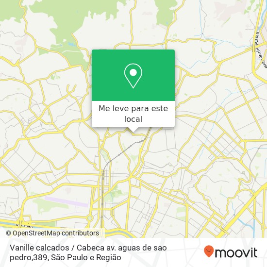 Vanille calcados / Cabeca av. aguas de sao pedro,389 mapa
