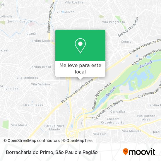 Borracharia do Primo mapa