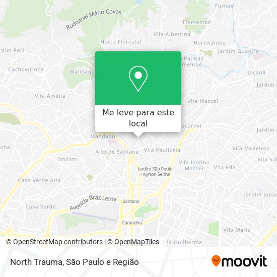 North Trauma mapa