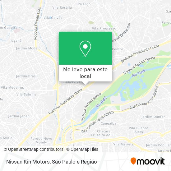 Nissan Kin Motors mapa
