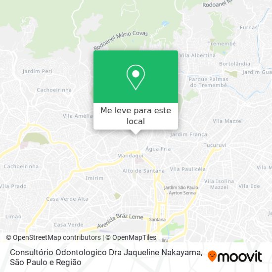 Consultório Odontologico Dra Jaqueline Nakayama mapa