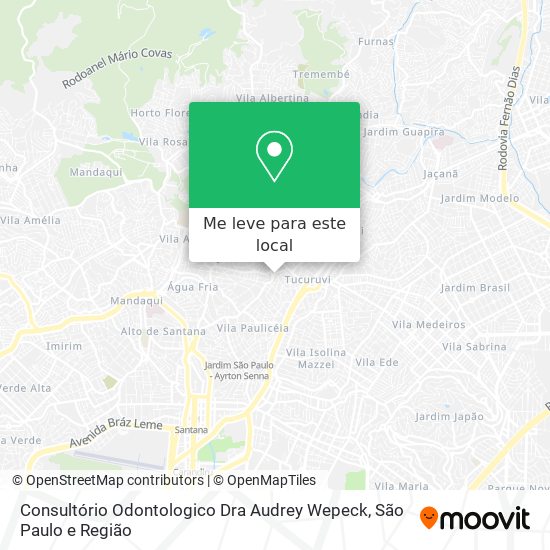 Consultório Odontologico Dra Audrey Wepeck mapa
