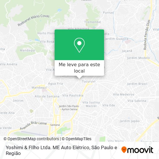 Yoshimi & FIlho Ltda. ME Auto Elétrico mapa