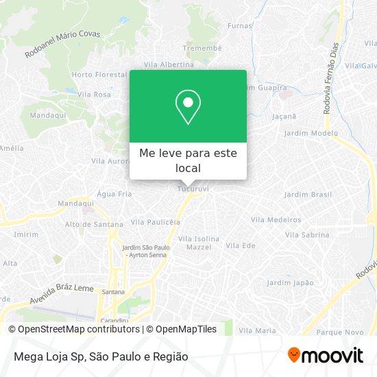 Mega Loja Sp mapa