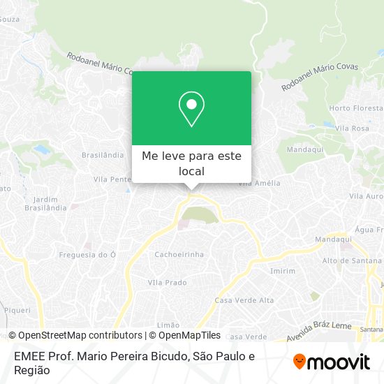 EMEE Prof. Mario Pereira Bicudo mapa