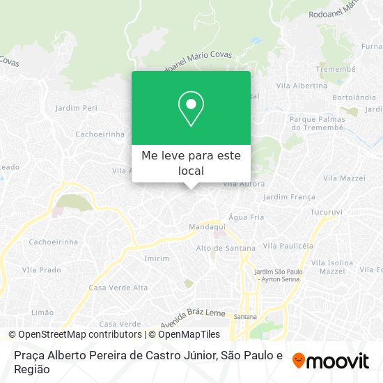 Praça Alberto Pereira de Castro Júnior mapa