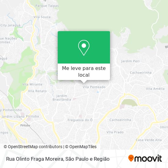 Rua Olinto Fraga Moreira mapa