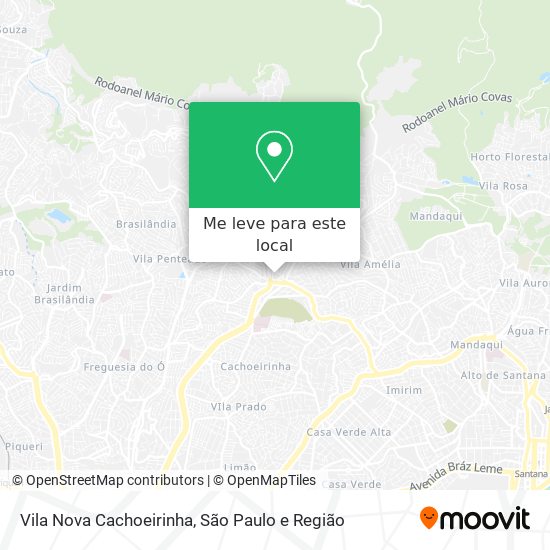 Vila Nova Cachoeirinha mapa