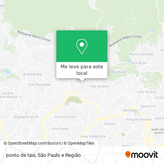 ponto de taxi mapa