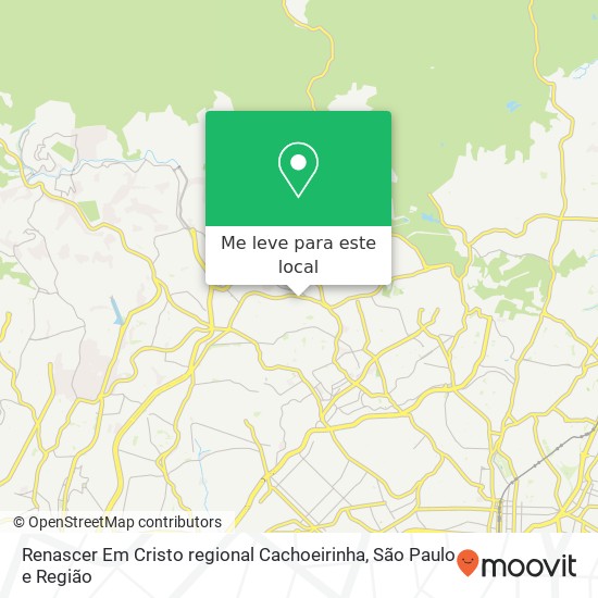 Renascer  Em Cristo regional Cachoeirinha mapa