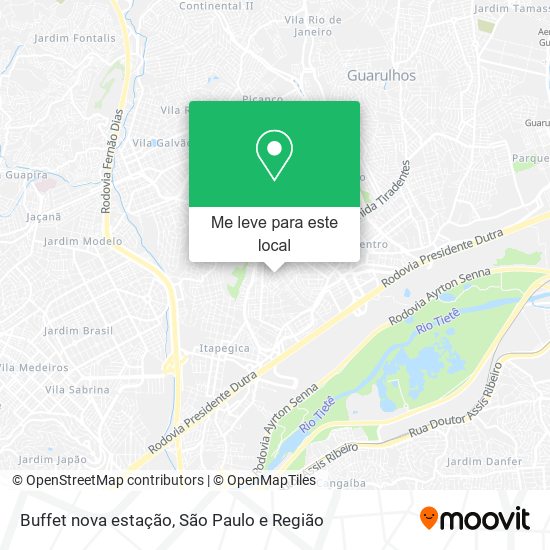 Buffet nova estação mapa