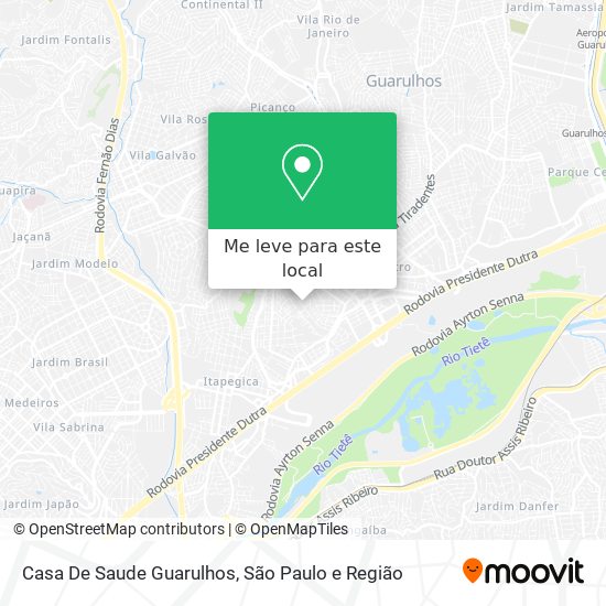 Casa De Saude Guarulhos mapa