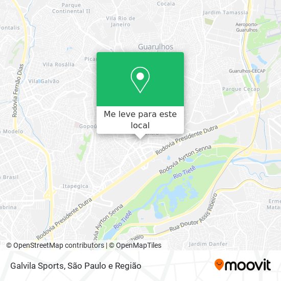 Galvila Sports mapa