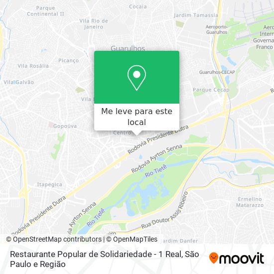 Restaurante Popular de Solidariedade - 1 Real mapa