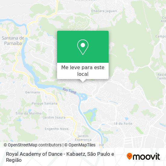 Royal Academy of Dance - Kabaetz mapa