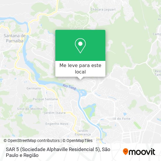 SAR 5 (Sociedade Alphaville Residencial 5) mapa