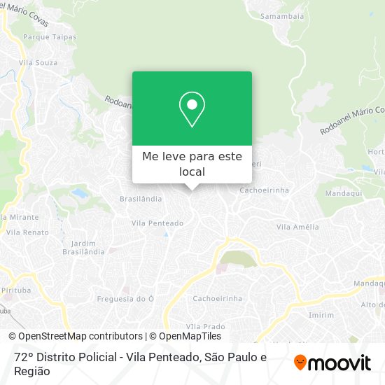 72º Distrito Policial - Vila Penteado mapa