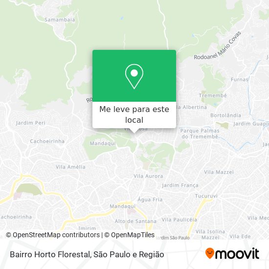 Bairro Horto Florestal mapa