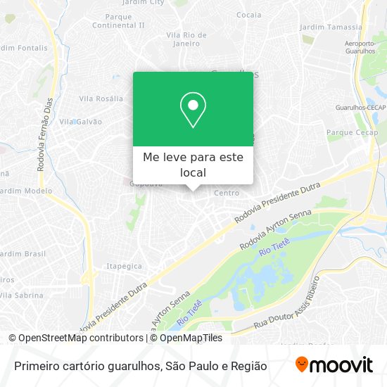 Primeiro cartório guarulhos mapa