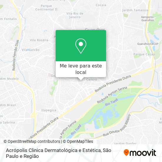 Acrópolis Clinica Dermatológica e Estética mapa