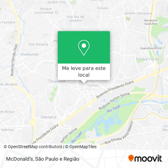 McDonald's mapa