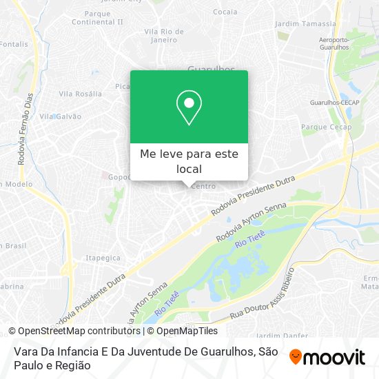 Vara Da Infancia E Da Juventude De Guarulhos mapa