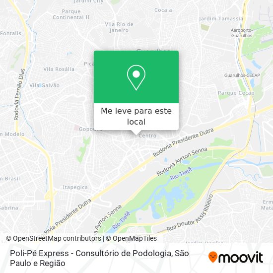 Poli-Pé Express - Consultório de Podologia mapa