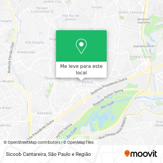 Sicoob Cantareira mapa