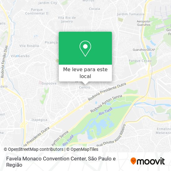 Favela Monaco Convention Center mapa