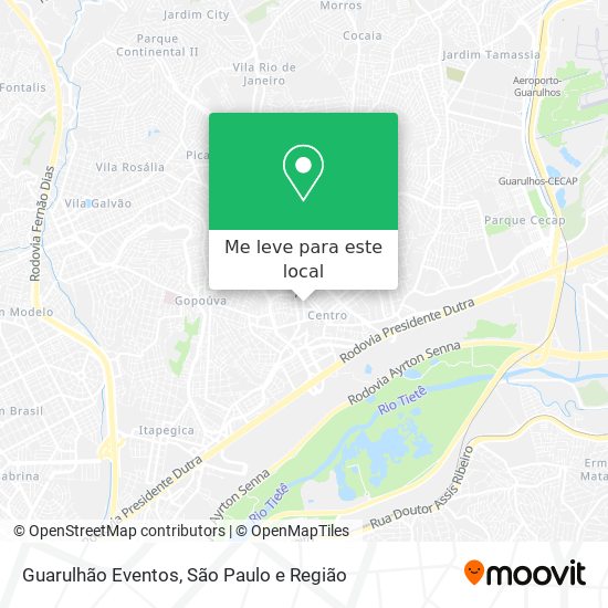 Guarulhão Eventos mapa