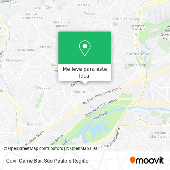 Covil Game Bar mapa