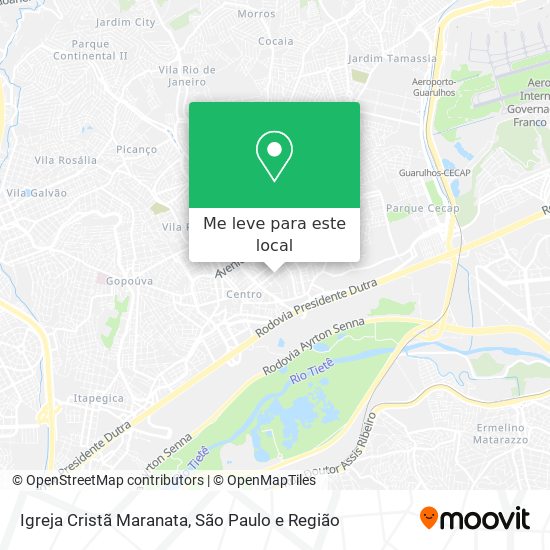 Igreja Cristã Maranata mapa