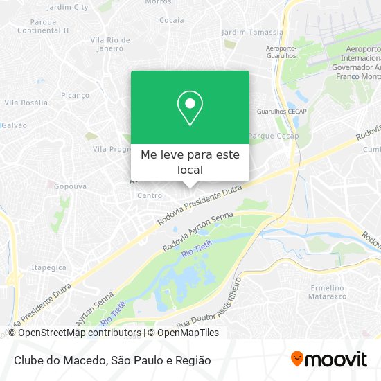 Clube do Macedo mapa