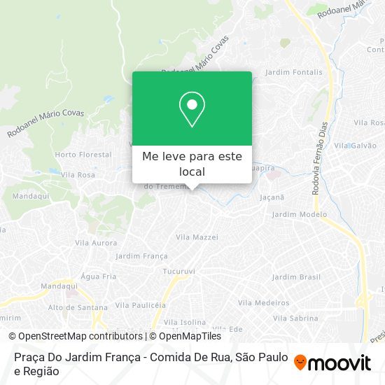 Praça Do Jardim França - Comida De Rua mapa
