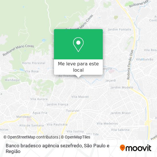 Banco bradesco agência sezefredo mapa