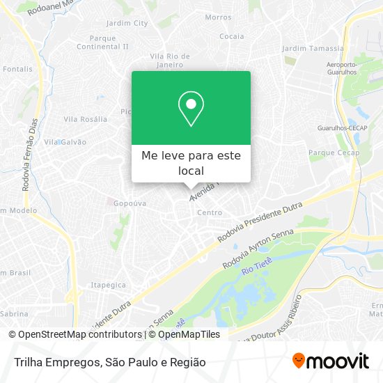 Trilha Empregos mapa