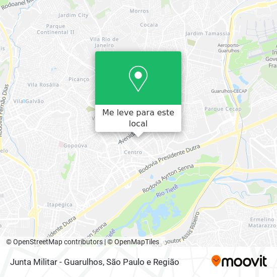 Junta Militar - Guarulhos mapa