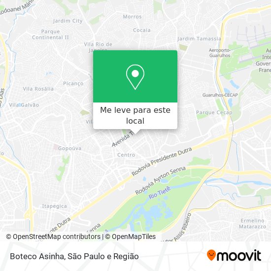 Boteco Asinha mapa