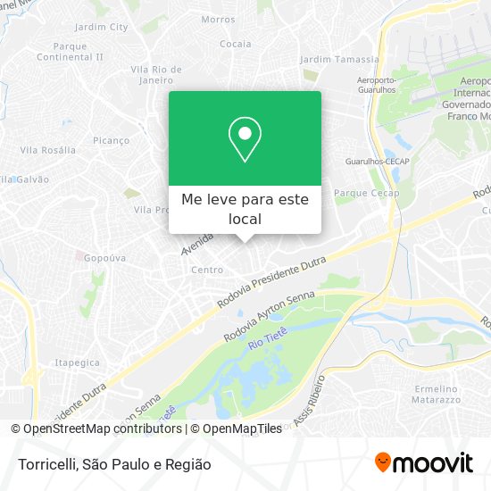 Torricelli mapa